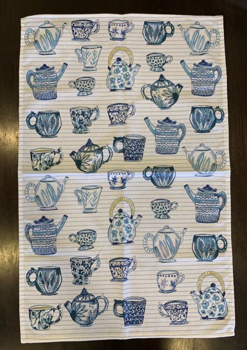 画像1: ティータオル　Tea Cups (1)