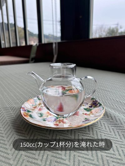 画像1: ガラスのティーポット【今だけ🌹ばら茶プレゼント】