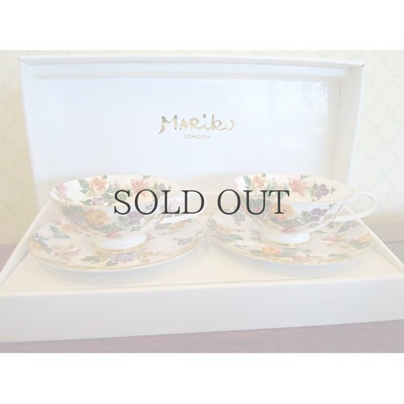 画像1: ヴィクトリアンシリーズ　カップ＆ソーサー　ペアセット (1)